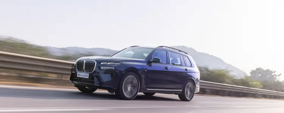 BMW X7 SUV driving on the road showcasing luxury and performance in Bangladesh - BMW X7 Price in Bangladesh - Luxury Meets Performance